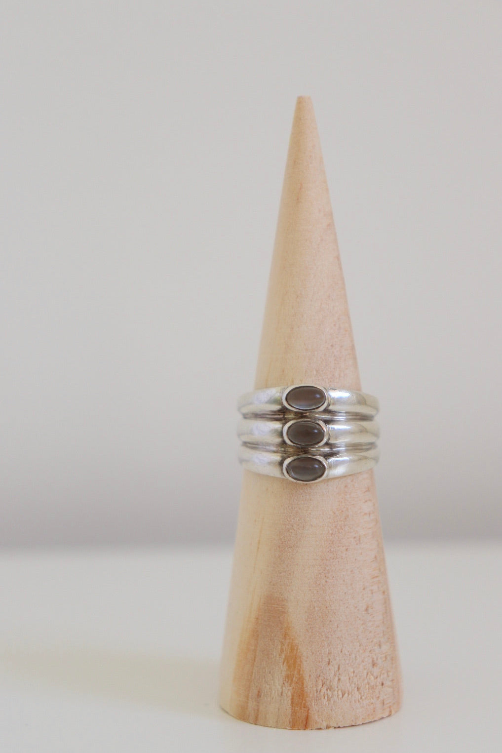 The Three Stack - vintage silver ring
