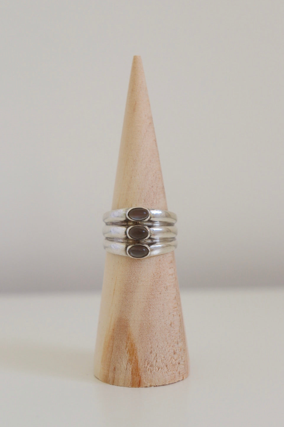 The Three Stack - vintage silver ring
