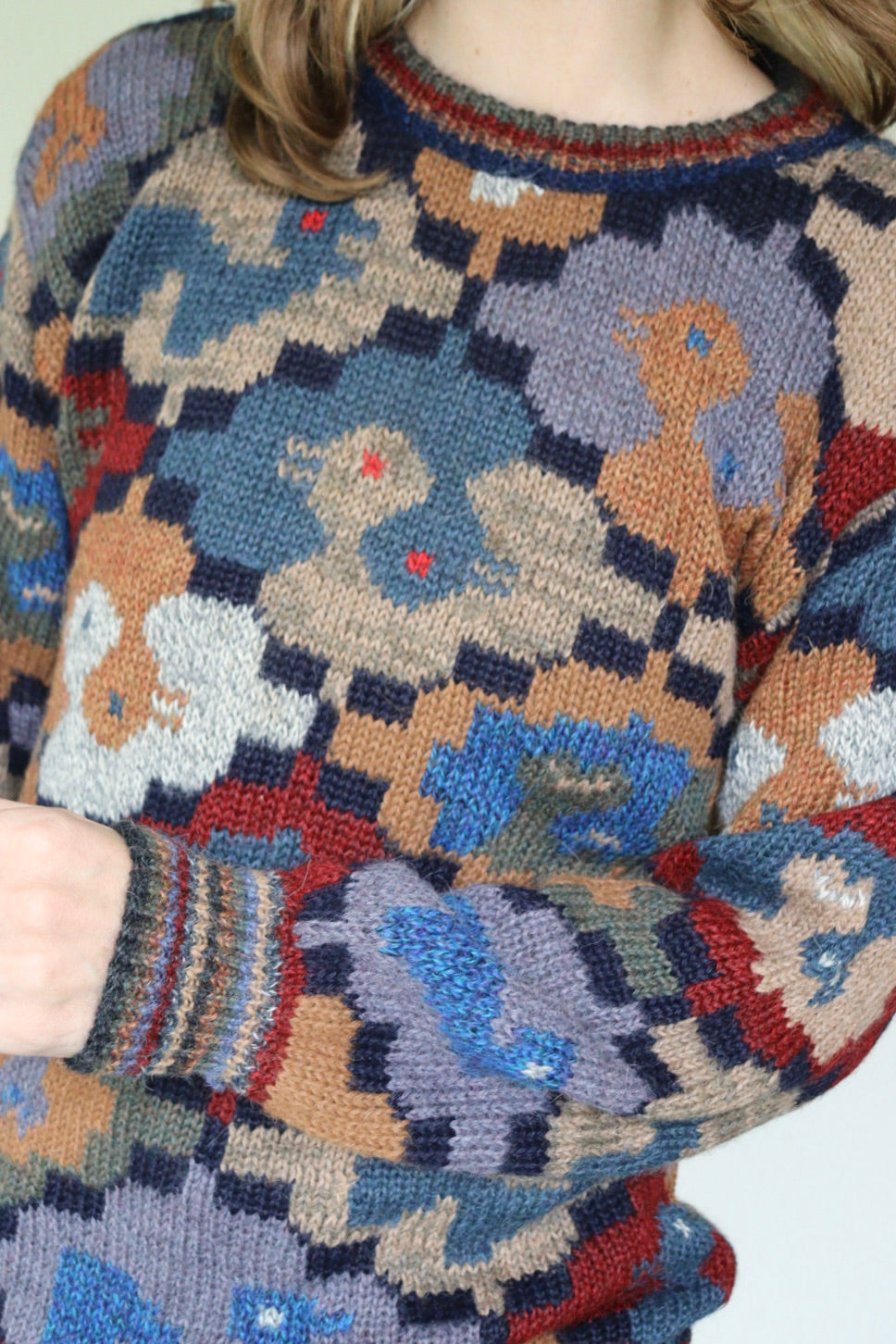 The Escher Ducks - knitted sweater - S up to M