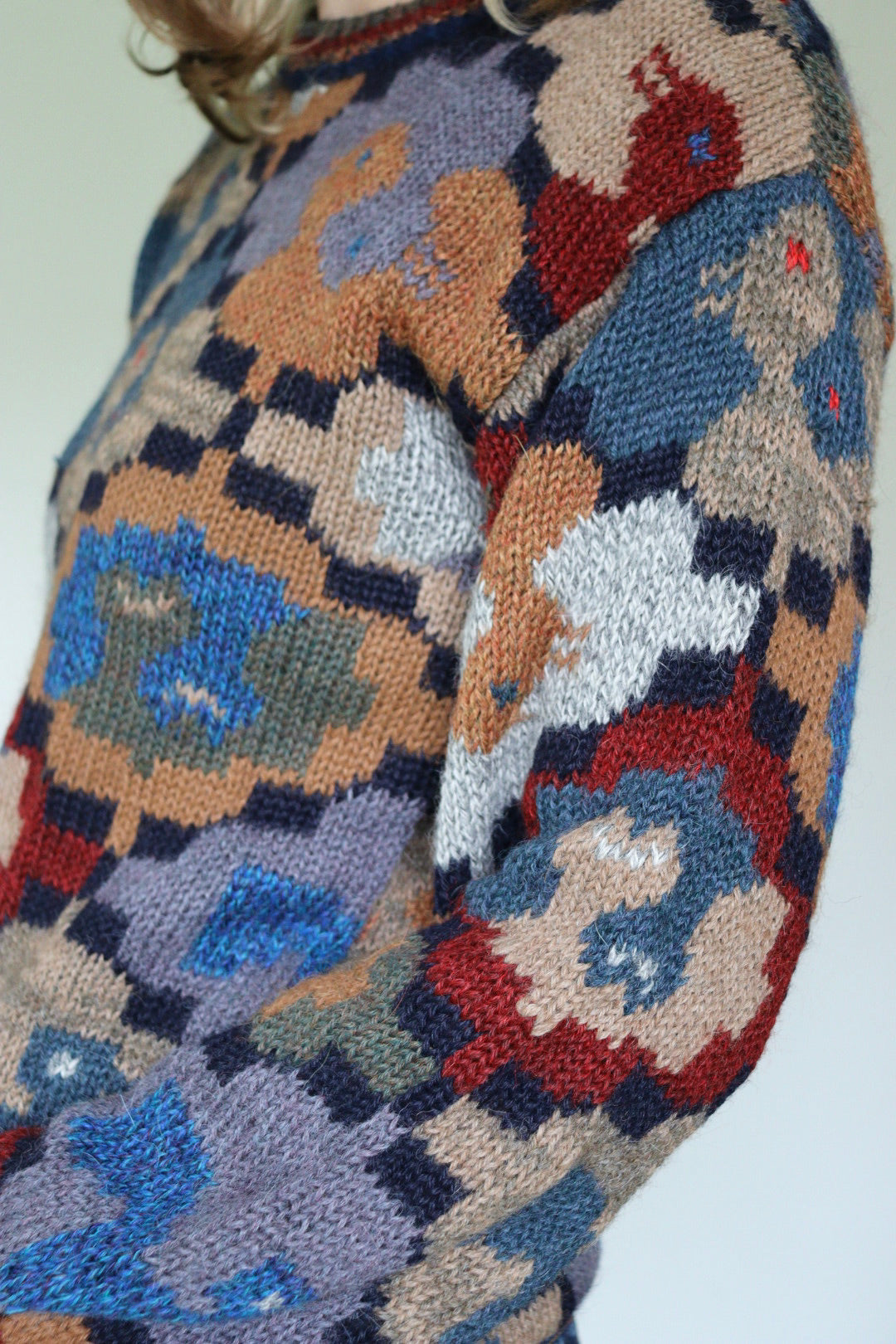 The Escher Ducks - knitted sweater - S up to M