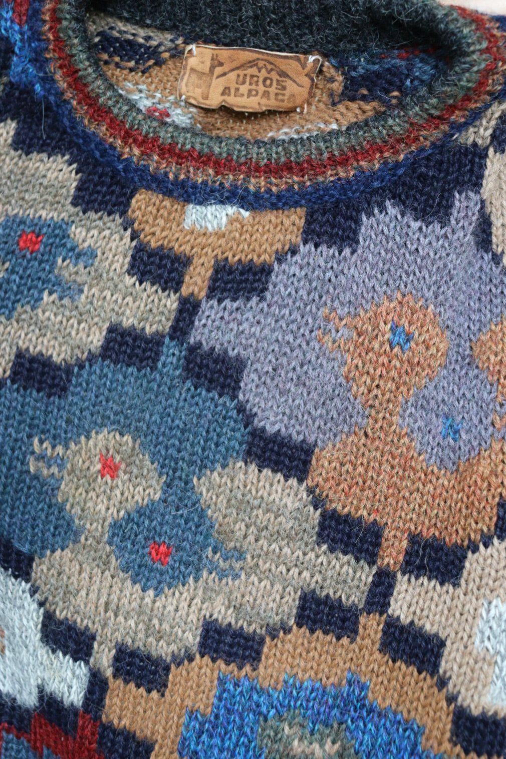 The Escher Ducks - knitted sweater - S up to M