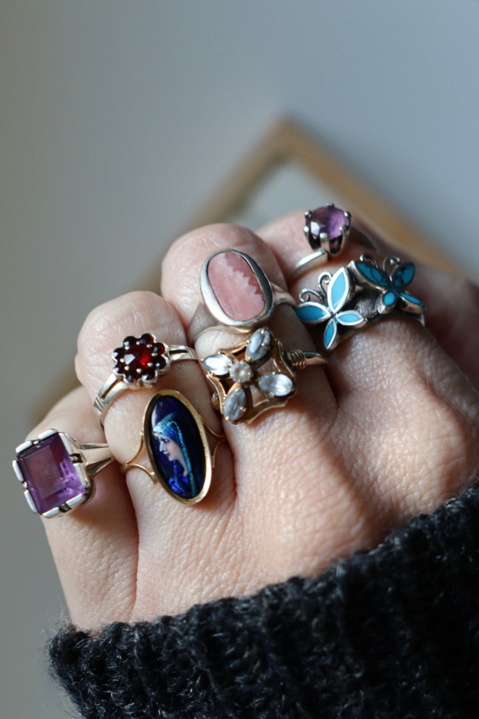 The Saint Fabiola - vintage 18K gold ring