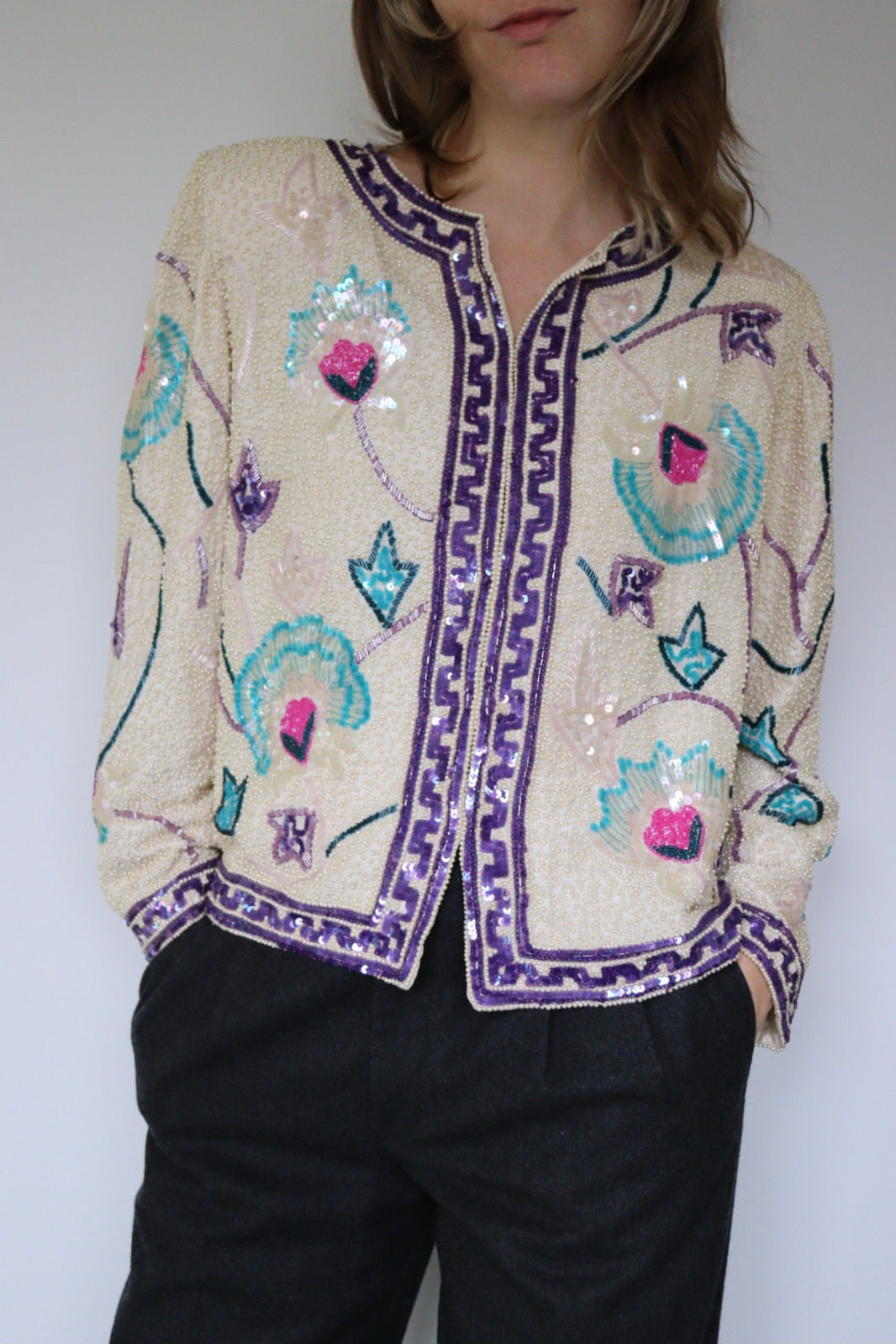 The Sequin Show - sequin jacket - S up to L