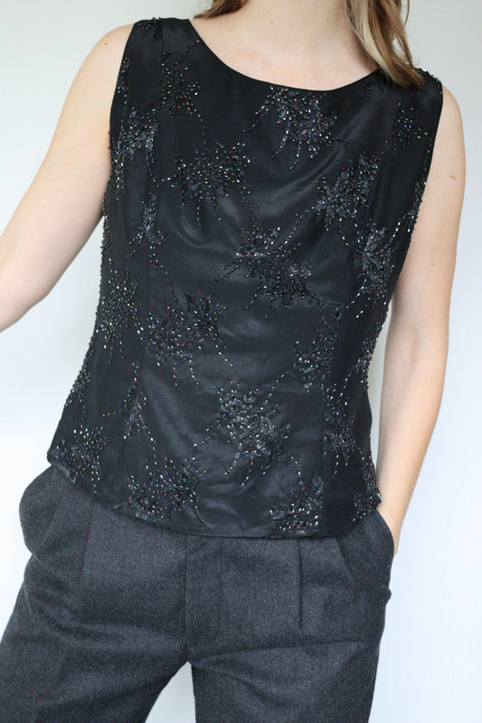 The Poinsettia Sparkle - top - S up to M/L