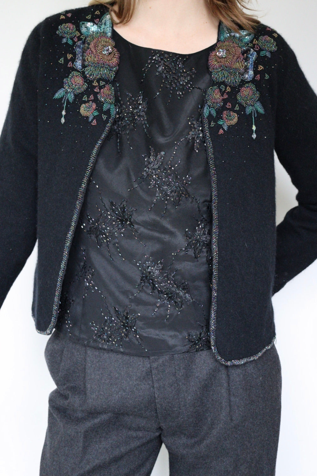 The Floral Spark - cardigan - S up to M