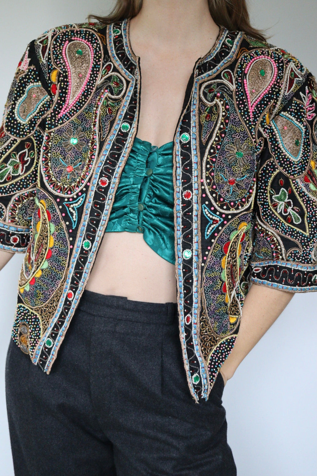The Bold & Beaded - jacket - S up to M/L