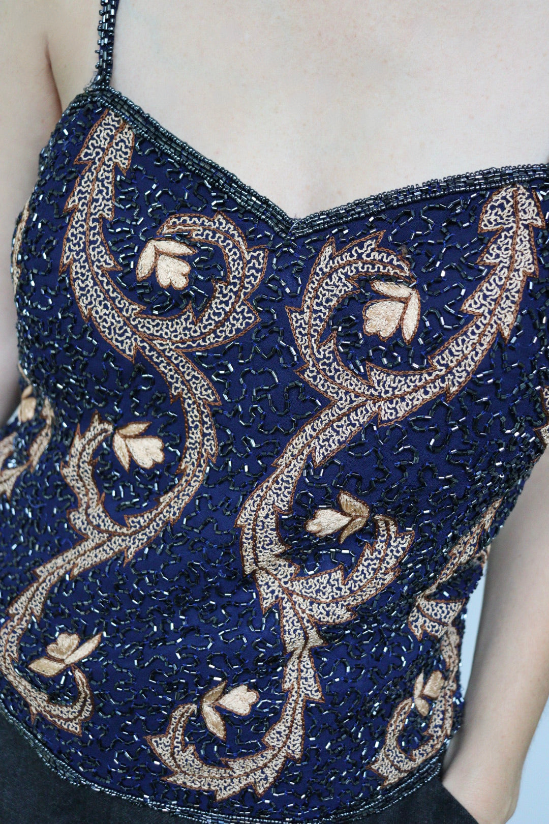 The Baroque Spark - sequin top - M up to L