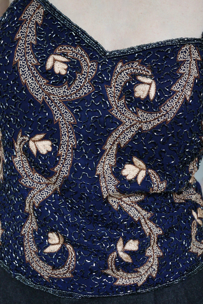 The Baroque Spark - sequin top - M up to L