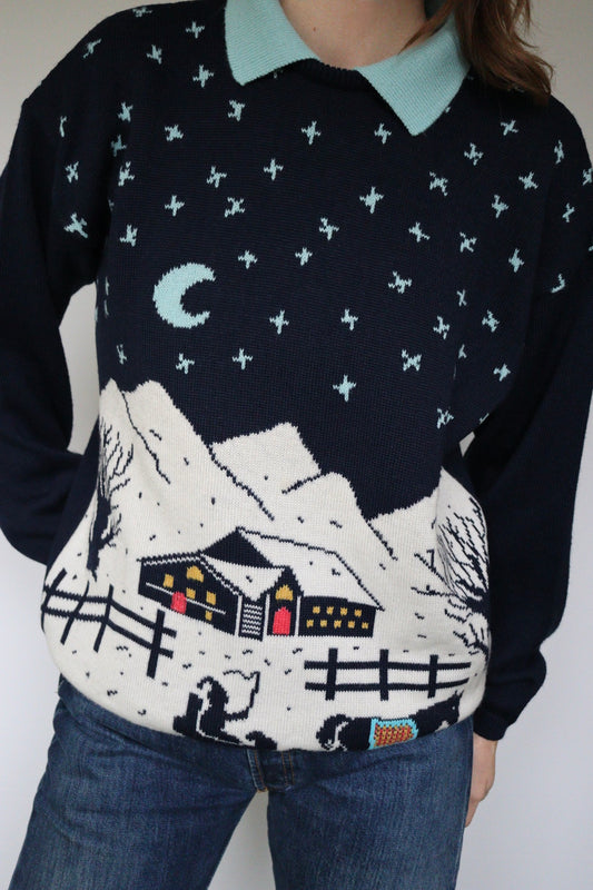 The Snowy Landscape - sweater - S up to L