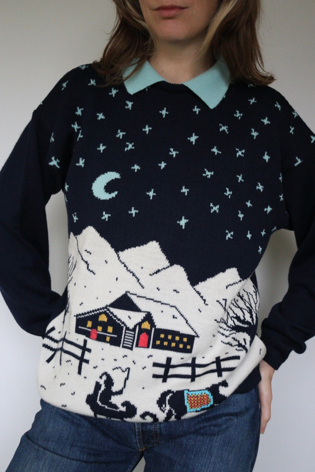 The Snowy Landscape - sweater - S up to L