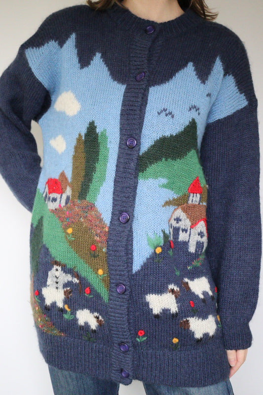 The Cosy Landscape - cardigan - S up to L