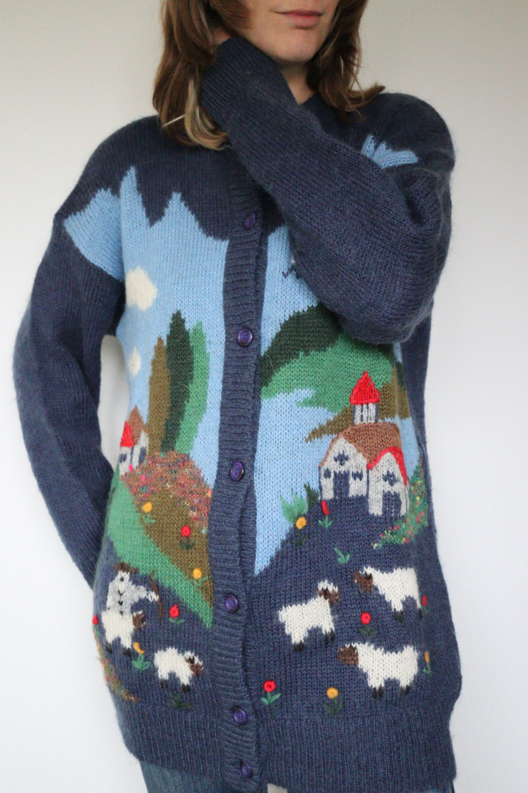 The Cosy Landscape - cardigan - S up to L