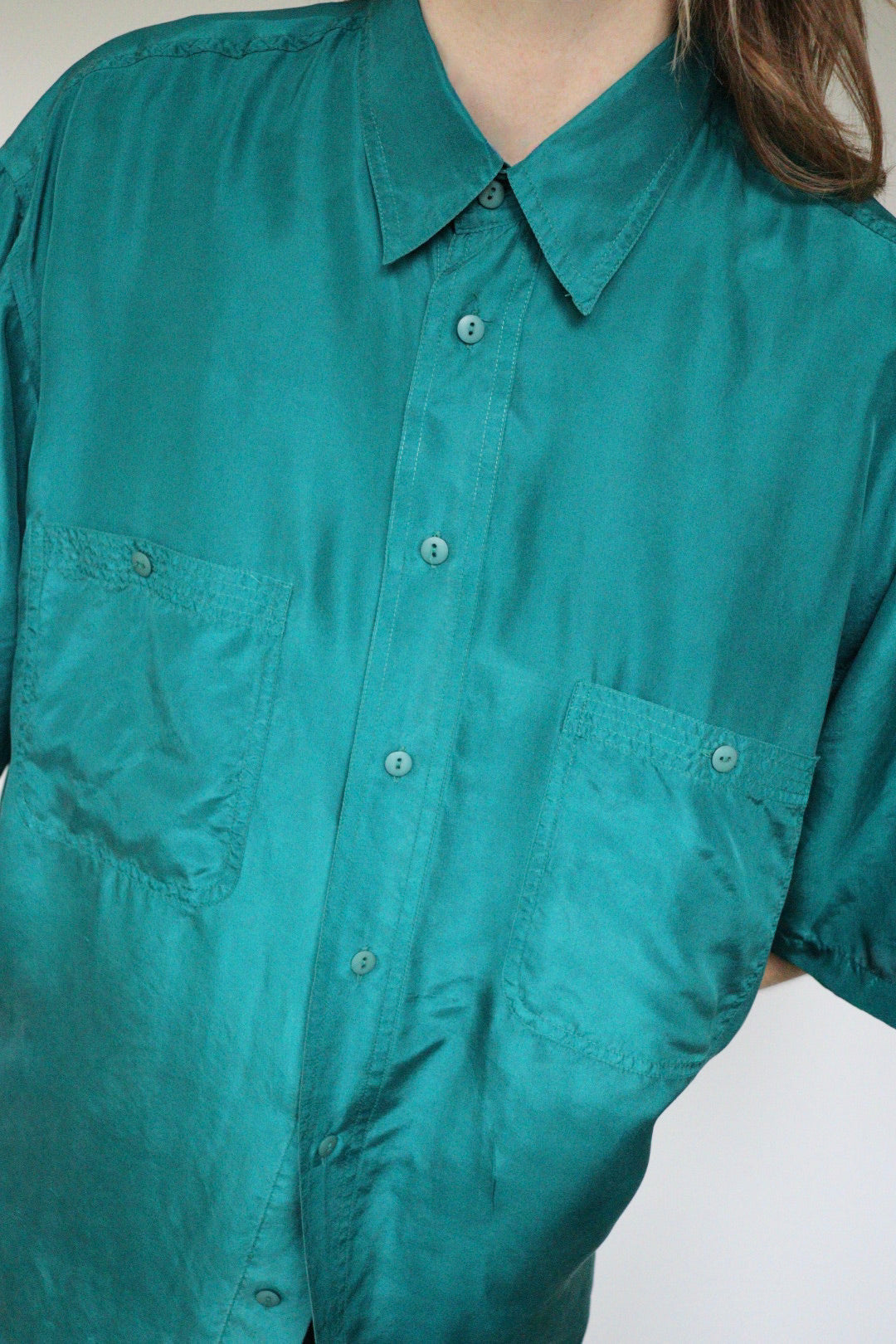 The Emerald Silk - blouse - S up to L/XL