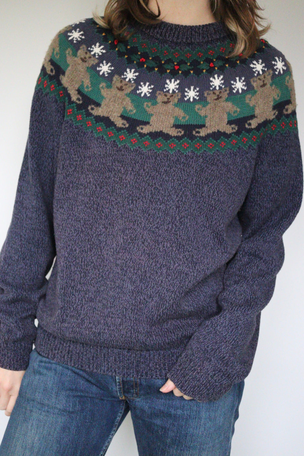 The Snowy Bears - sweater - S up to M/L