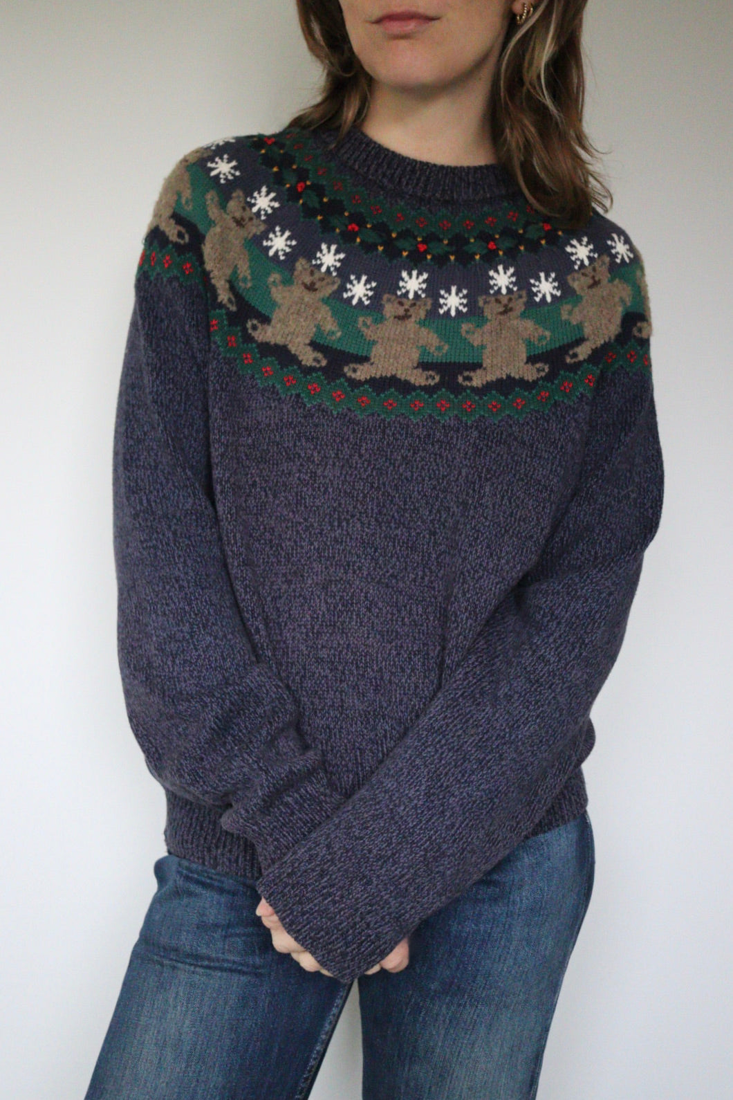 The Snowy Bears - sweater - S up to M/L