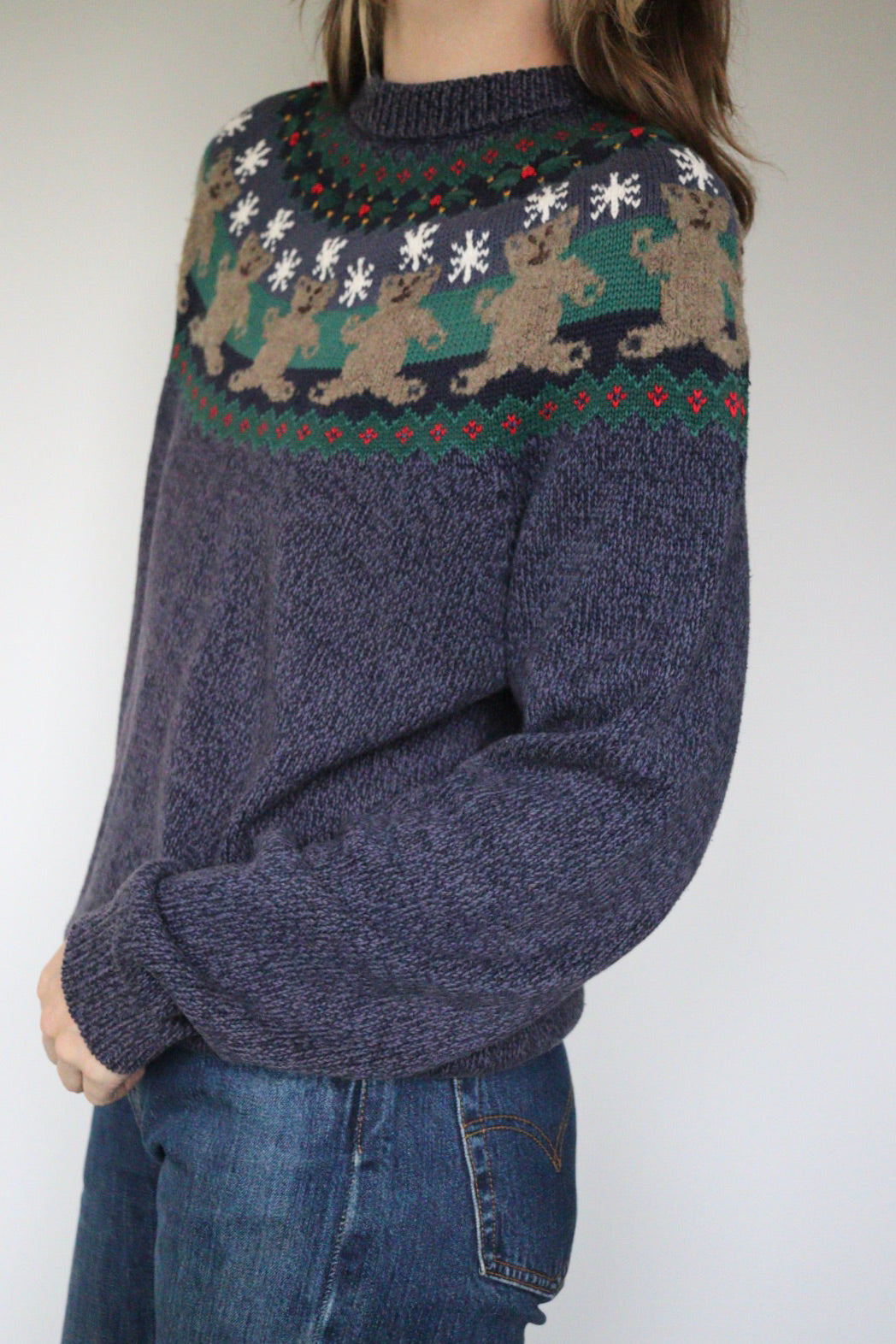 The Snowy Bears - sweater - S up to M/L
