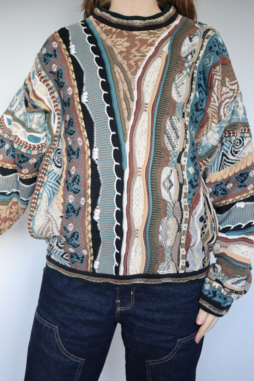 The 3D Earth - vintage Tundra knitted sweater - S up to XL