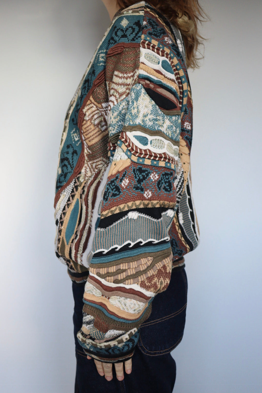 The 3D Earth - vintage Tundra knitted sweater - S up to XL