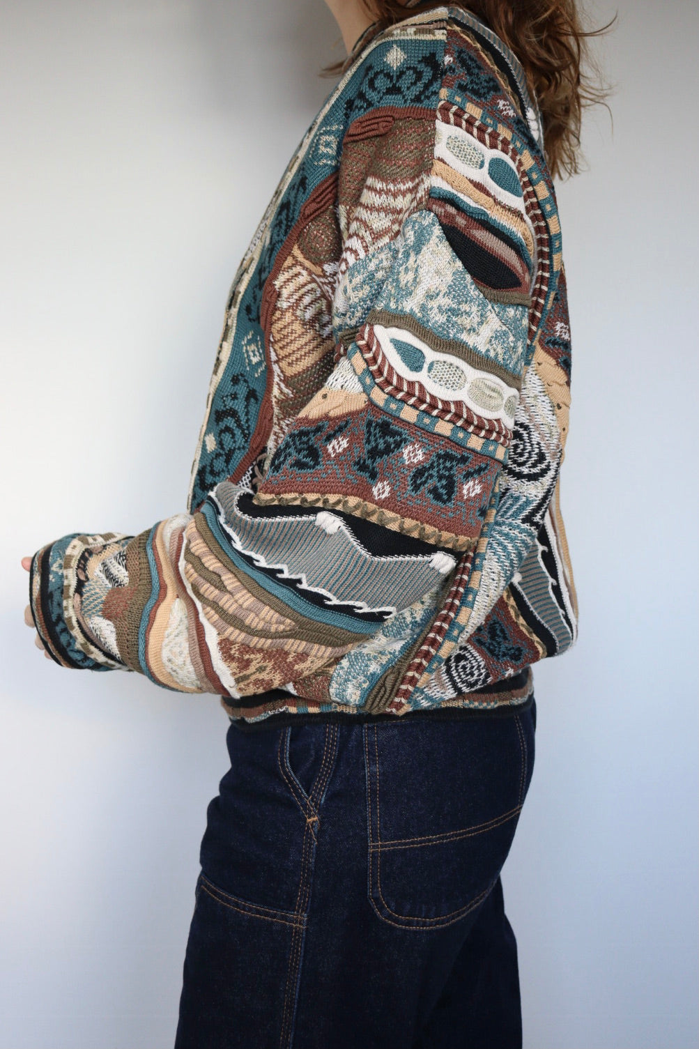 The 3D Earth - vintage Tundra knitted sweater - S up to XL