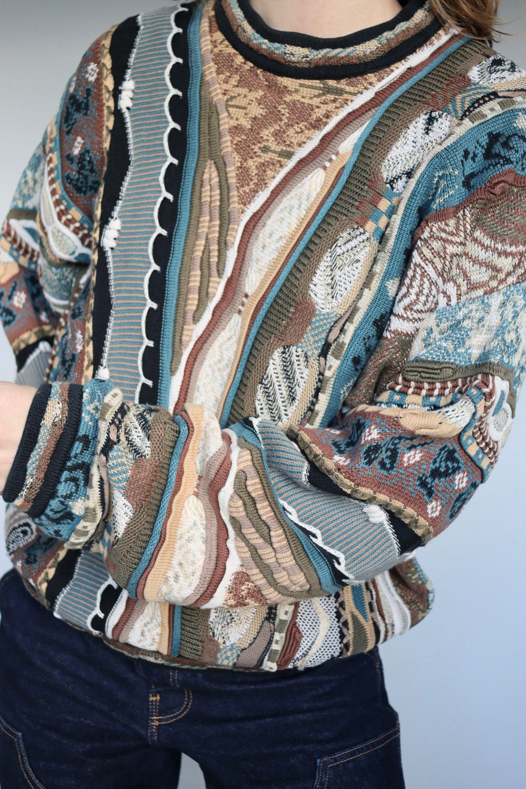 The 3D Earth - vintage Tundra knitted sweater - S up to XL