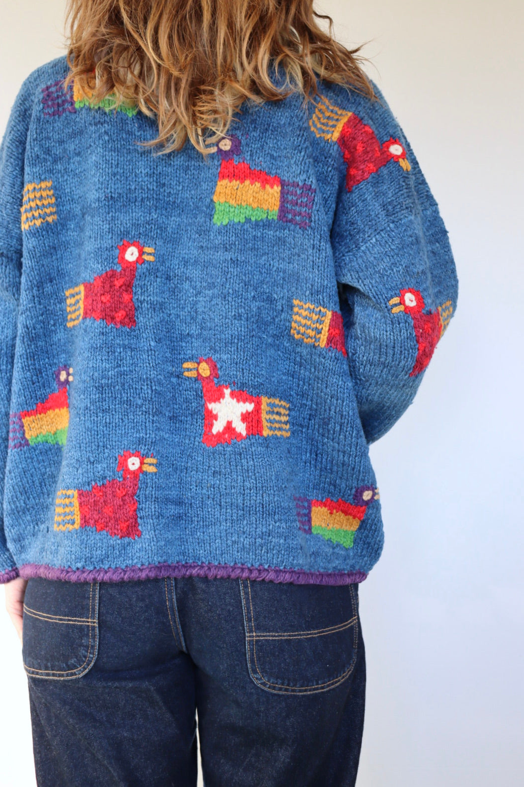 The Amano Birds - vintage Amano hand knitted cardigan - S up to M/L