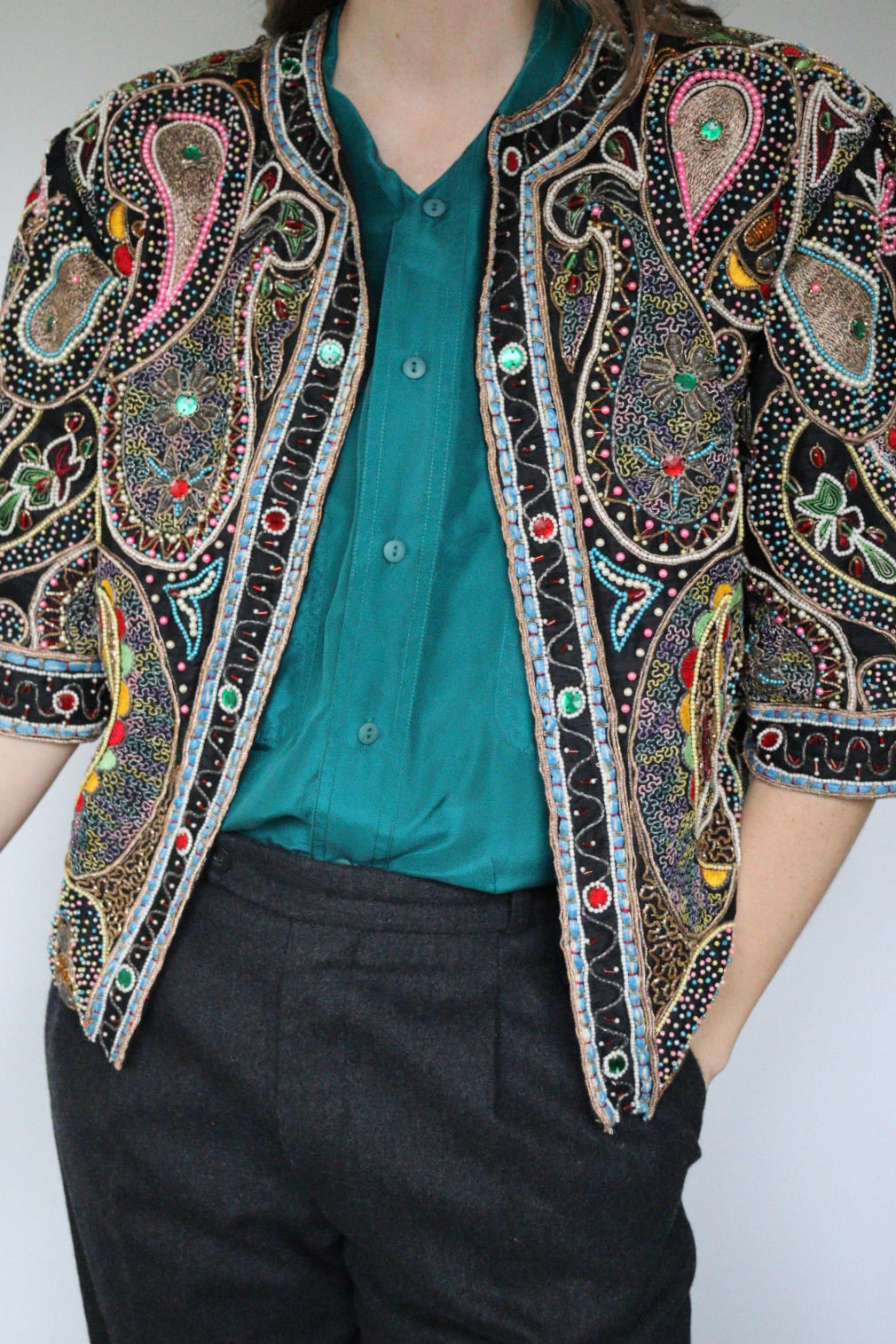 The Bold & Beaded - jacket - S up to M/L