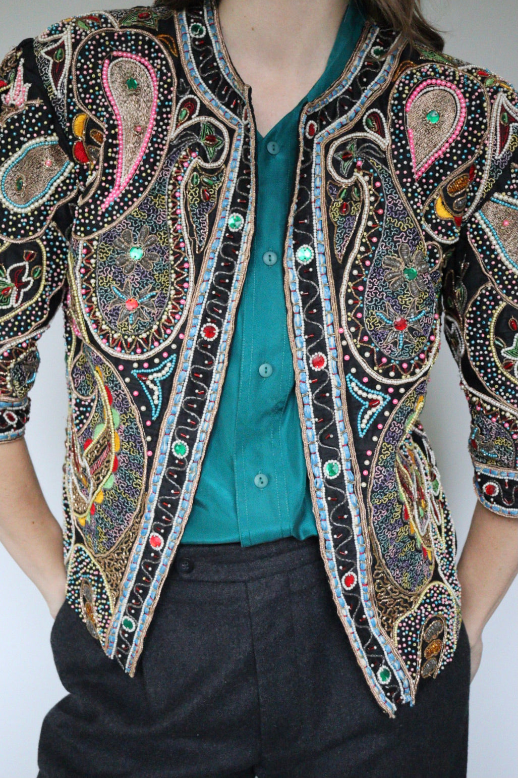 The Bold & Beaded - jacket - S up to M/L