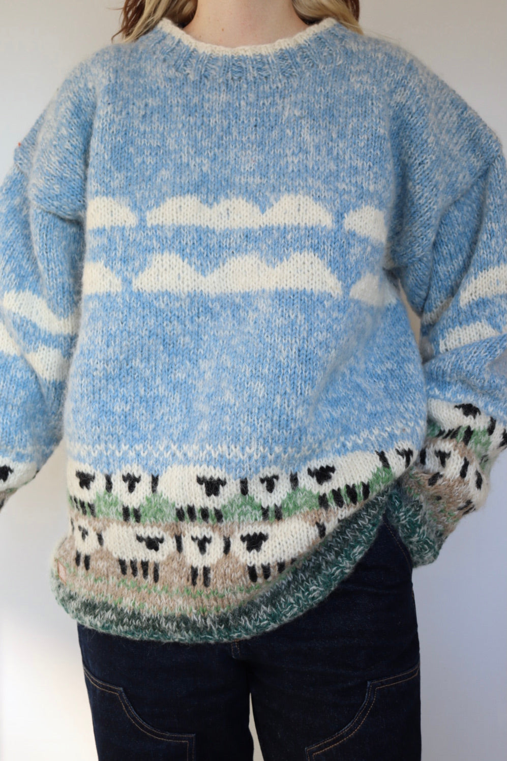The Sheeps & Clouds - preloved Pachamama sweater - S up to XL