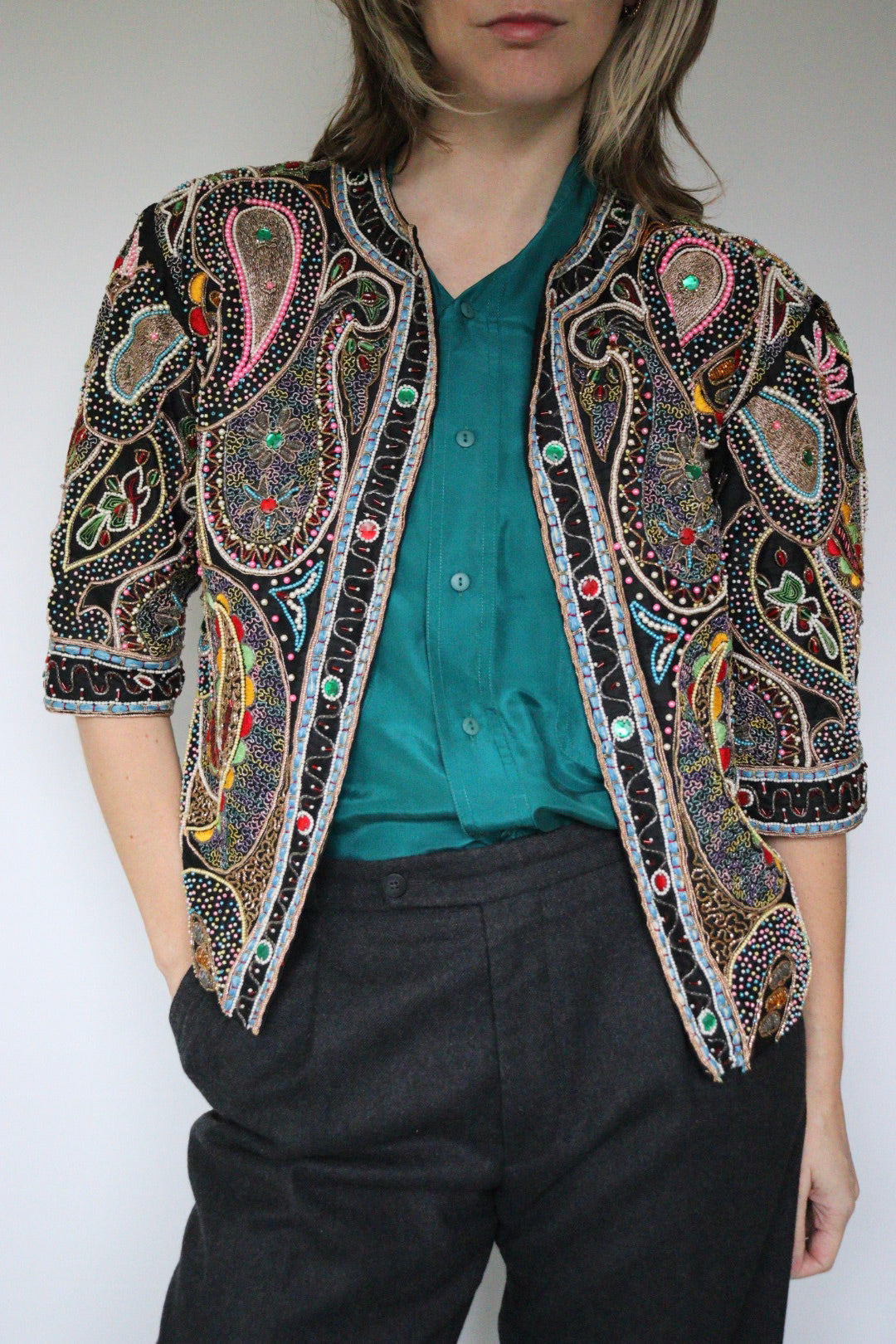 The Bold & Beaded - jacket - S up to M/L