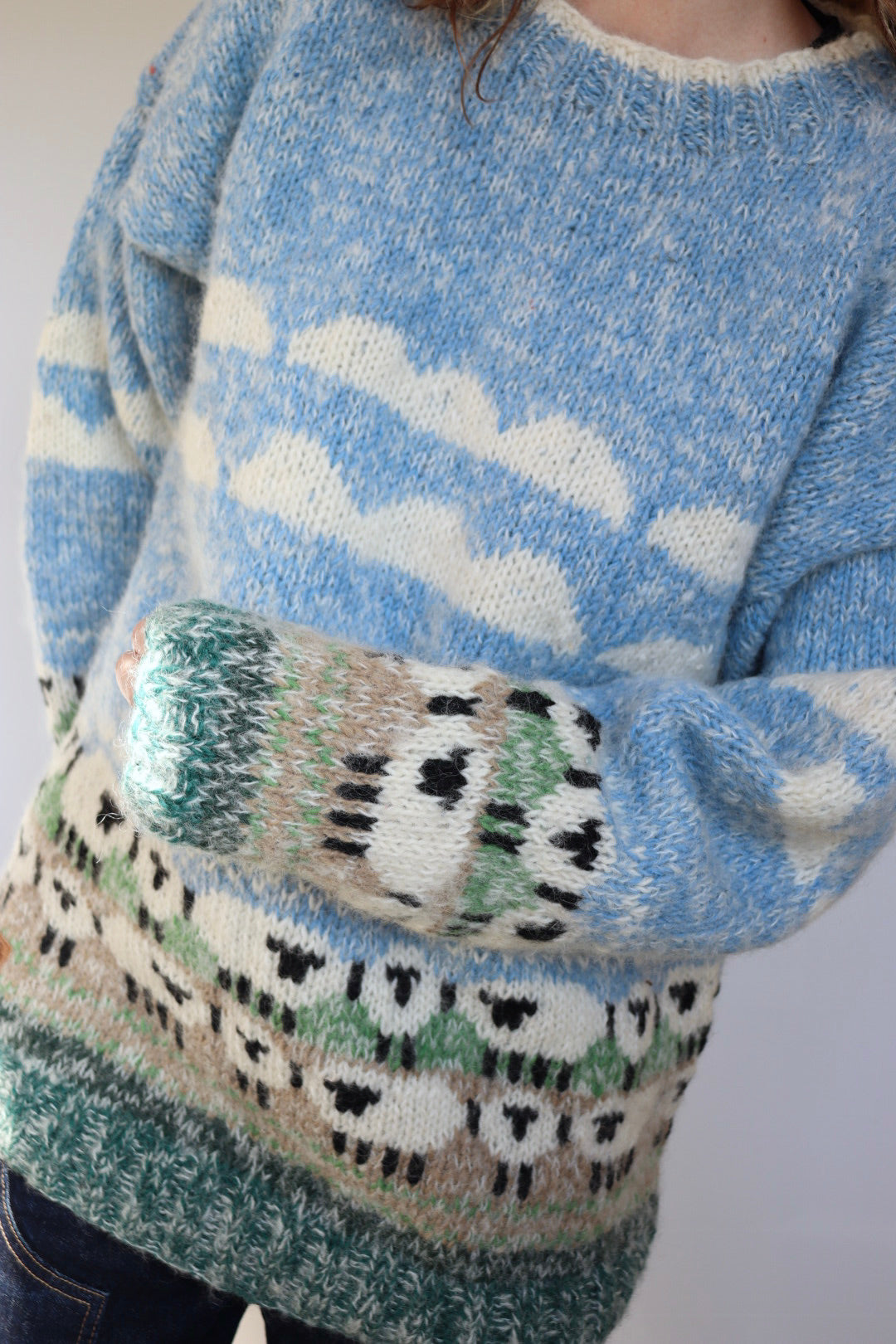 The Sheeps & Clouds - preloved Pachamama sweater - S up to XL