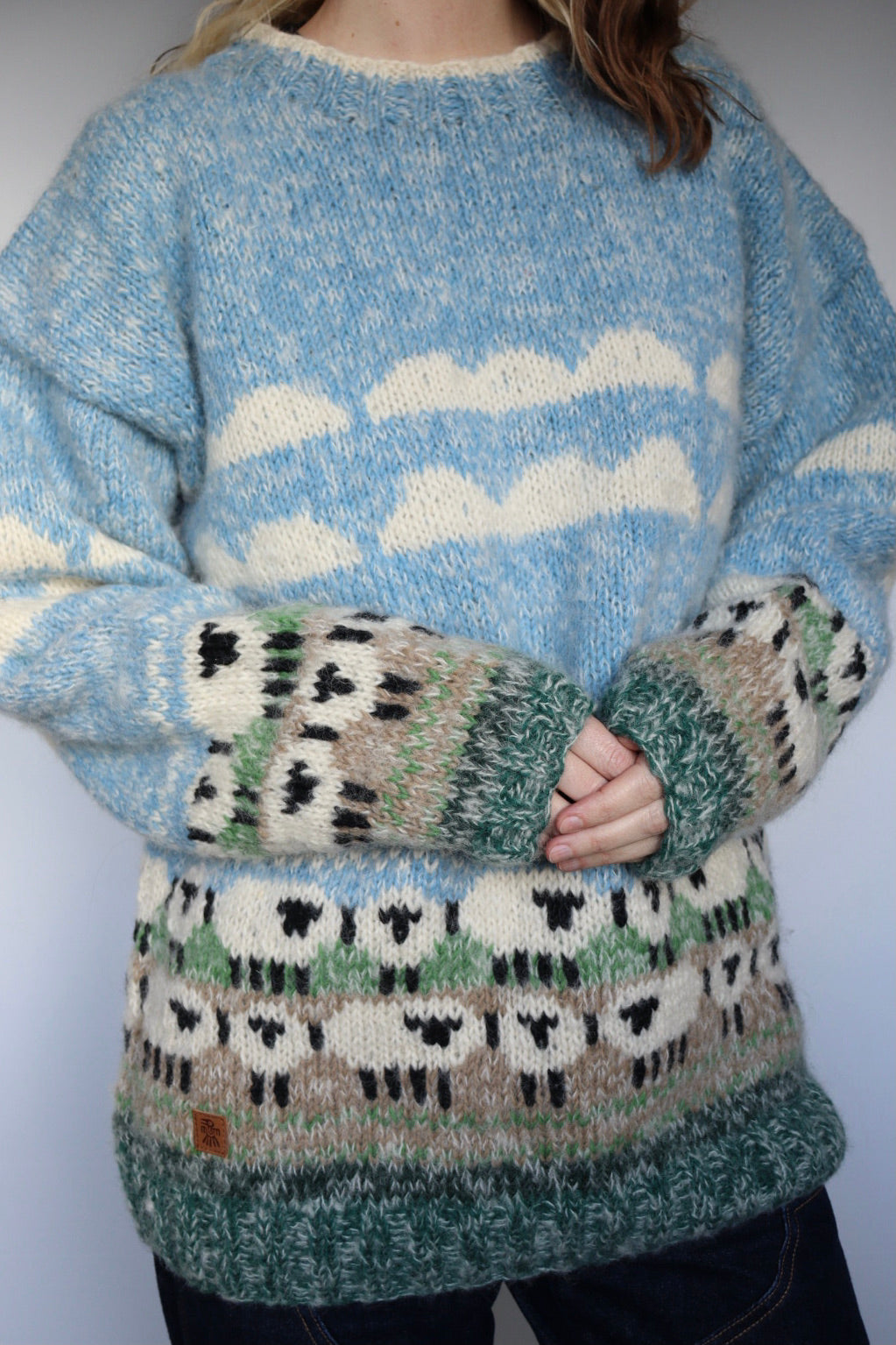 The Sheeps & Clouds - preloved Pachamama sweater - S up to XL