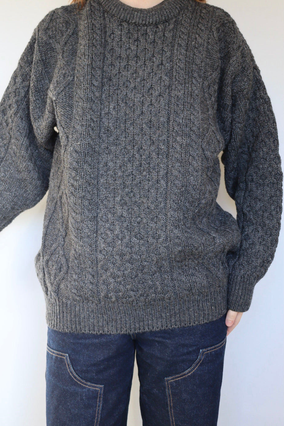 The McCullen Aran - vintage Aran Crafts sweater - S up to XL