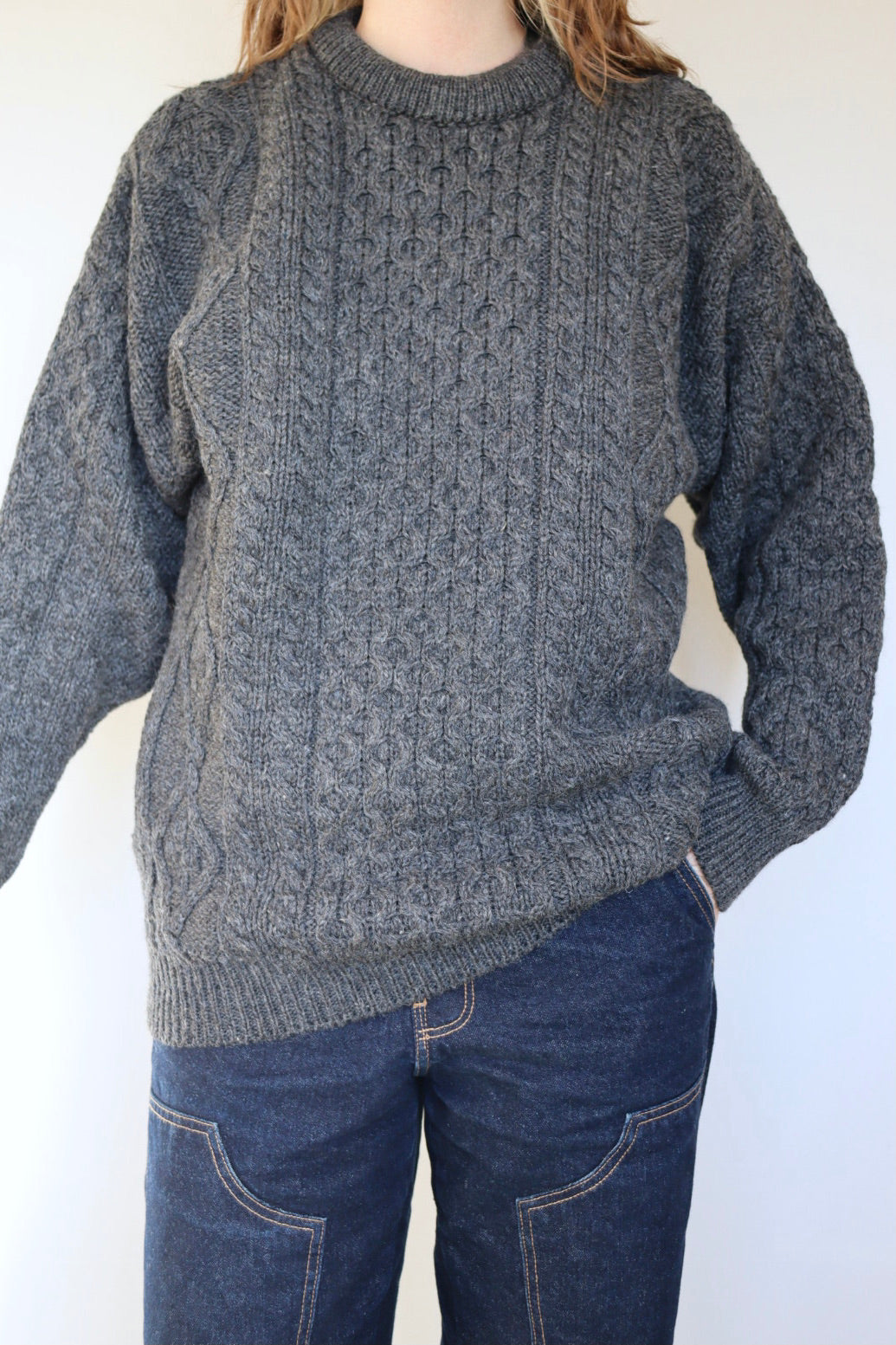 The McCullen Aran - vintage Aran Crafts sweater - S up to XL