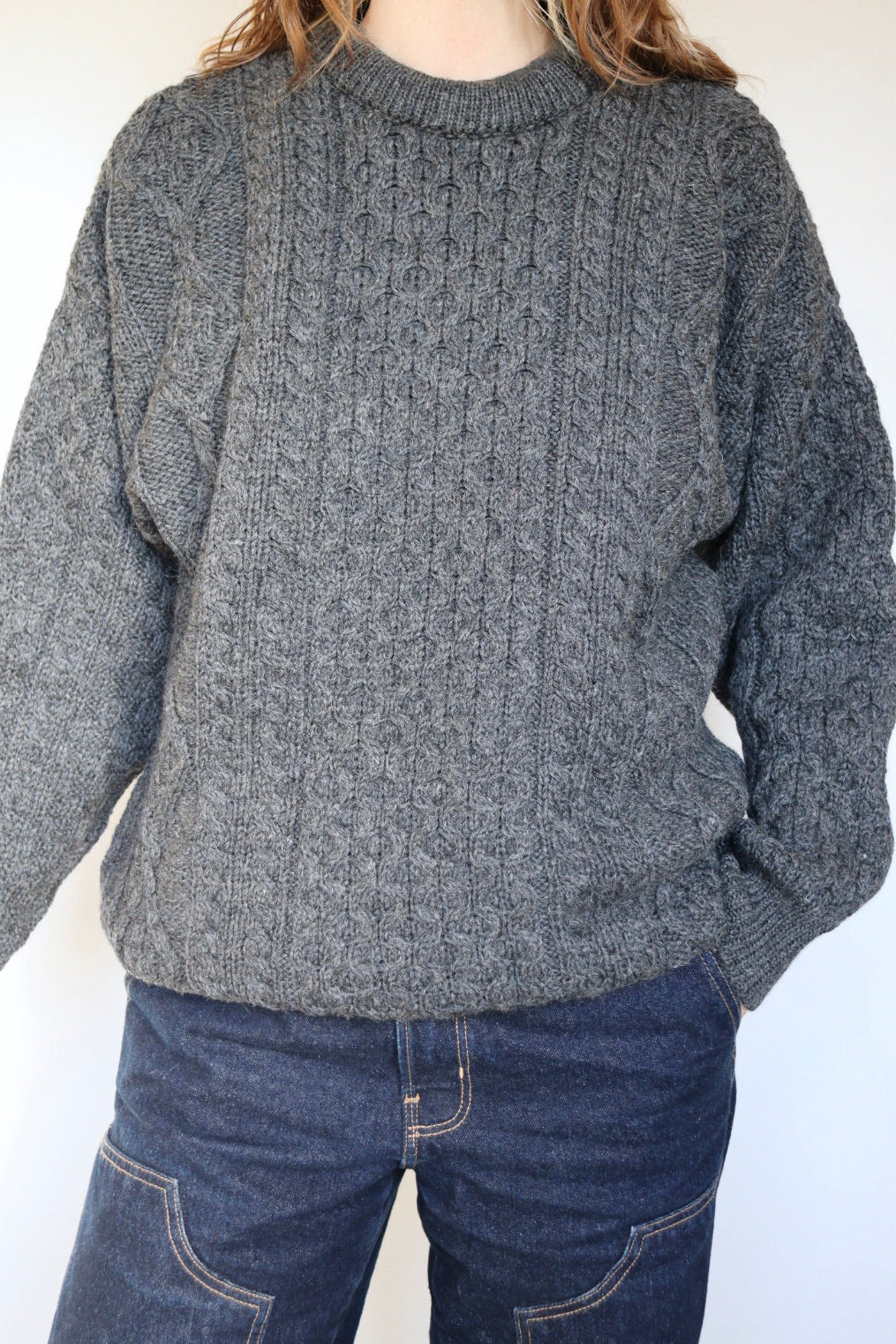 The McCullen Aran - vintage Aran Crafts sweater - S up to XL