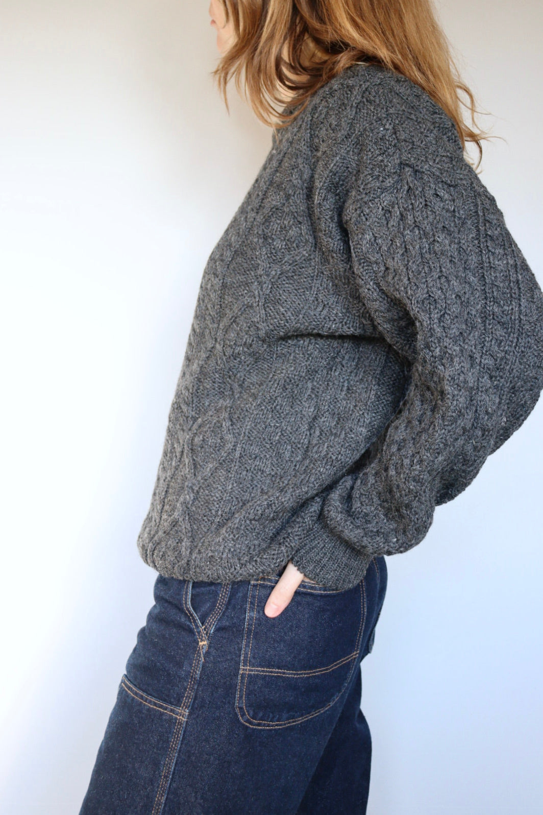 The McCullen Aran - vintage Aran Crafts sweater - S up to XL