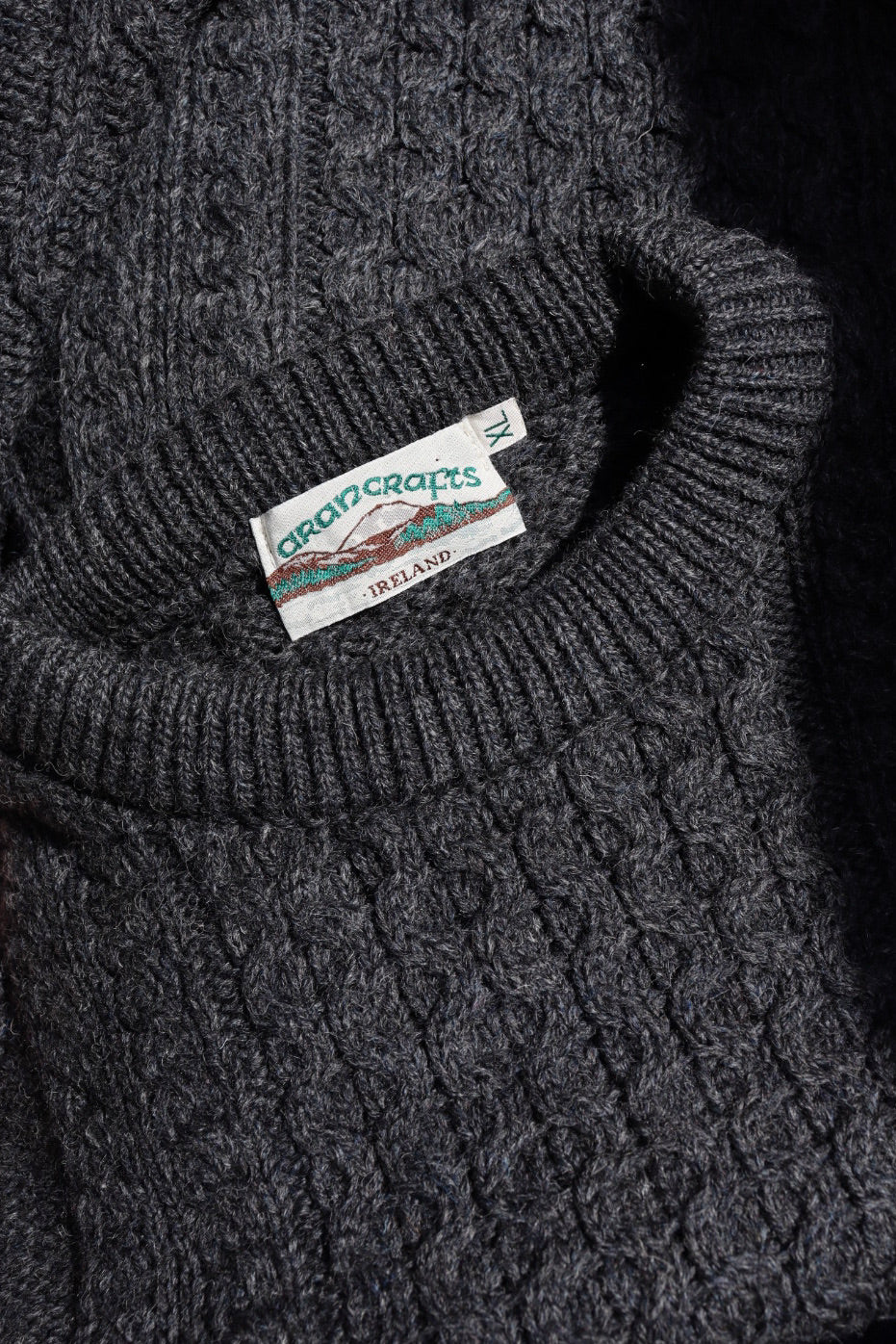 The McCullen Aran - vintage Aran Crafts sweater - S up to XL