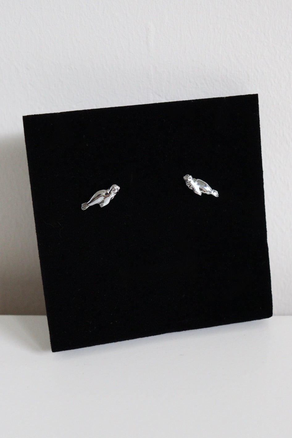 The Silver Seals - silver stud earrings