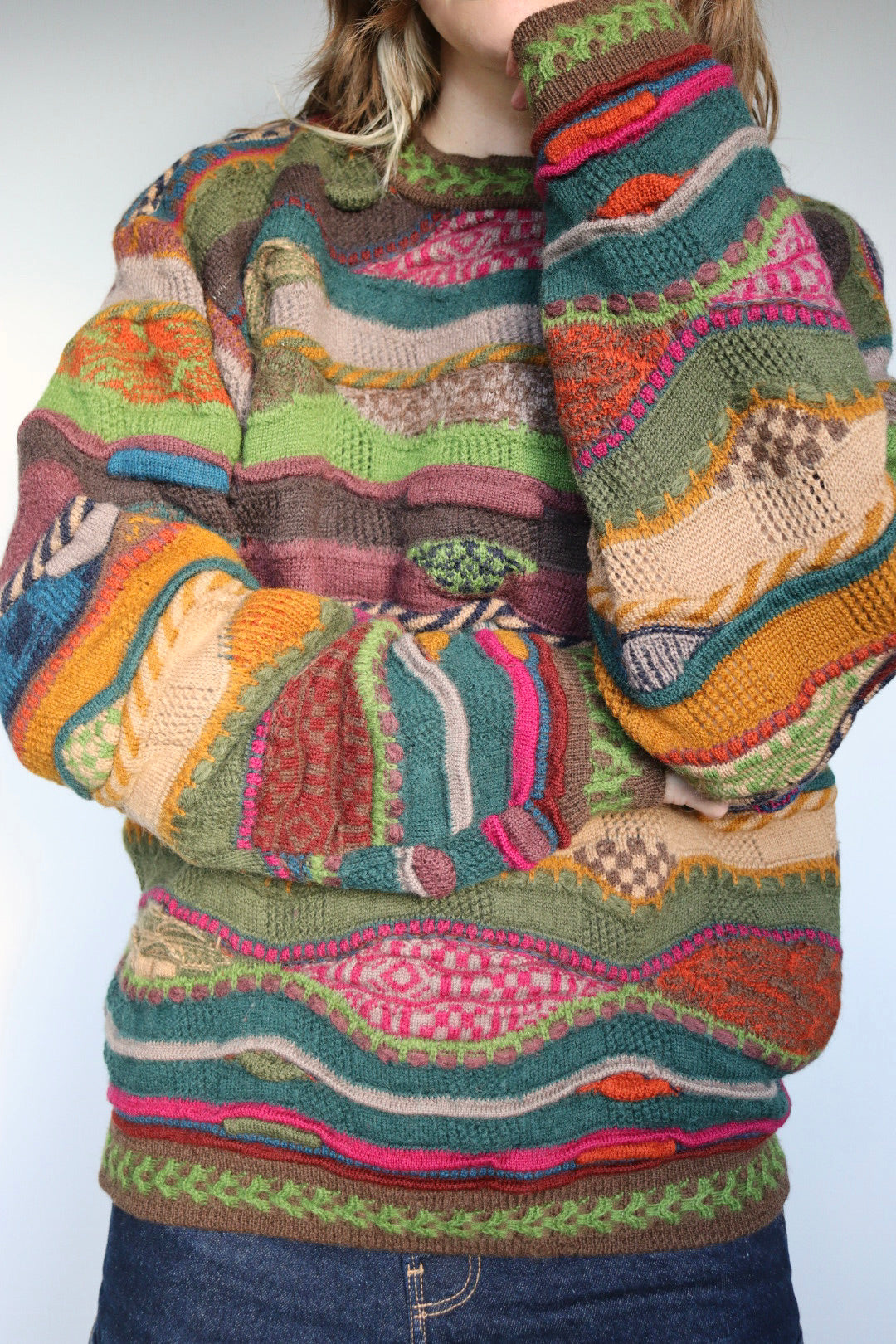 The 3D Coogi - vintage COOGI sweater - S up to L/XL