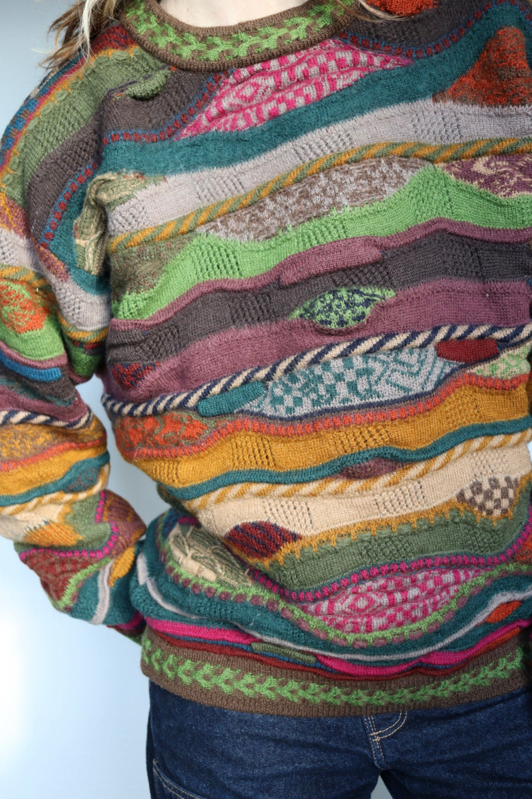 The 3D Coogi - vintage COOGI sweater - S up to L/XL