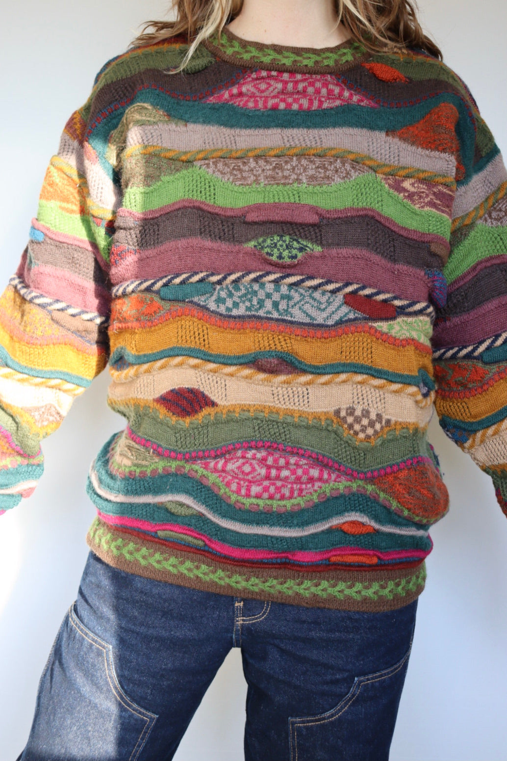 The 3D Coogi - vintage COOGI sweater - S up to L/XL