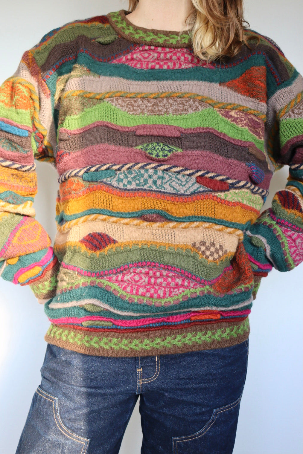 The 3D Coogi - vintage COOGI sweater - S up to L/XL