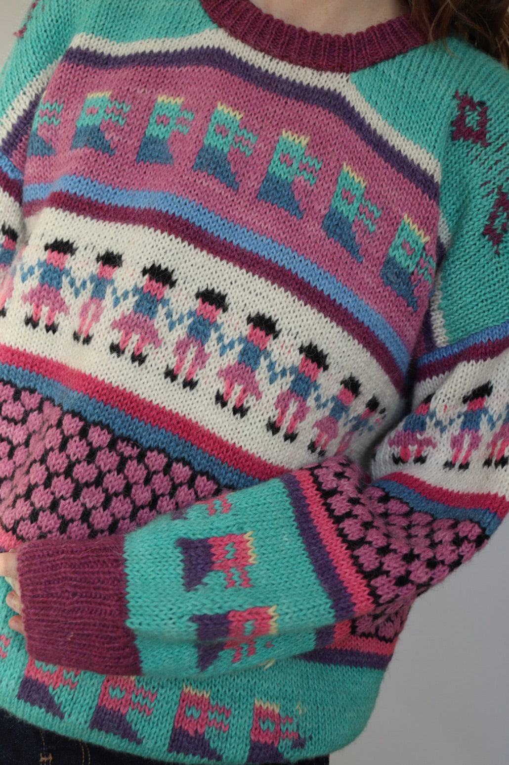 The Peru Rows - vintage Peruvian sweater - S up to L