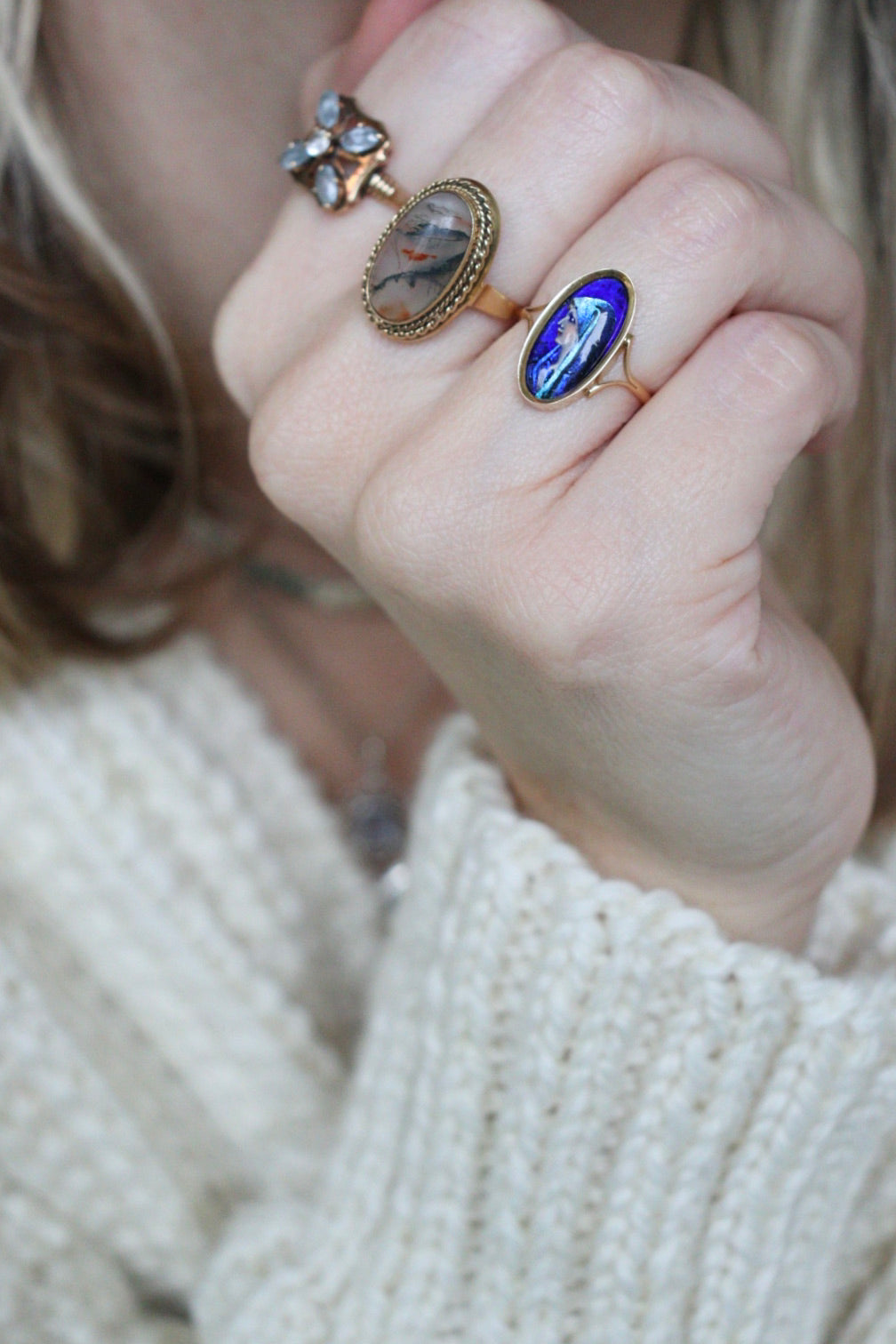 The Saint Fabiola - vintage 18K gold ring