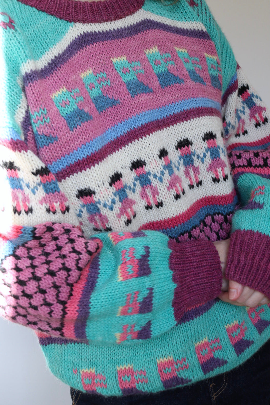 The Peru Rows - vintage Peruvian sweater - S up to L