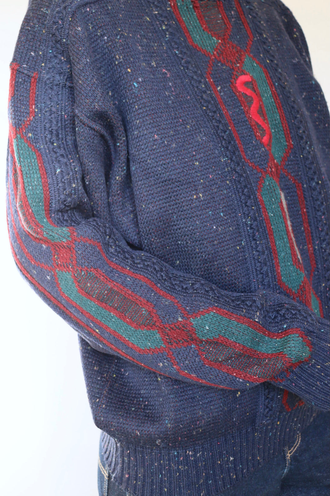 The Cool Squiggle - vintage Carlo Colucci sweater - S up to L