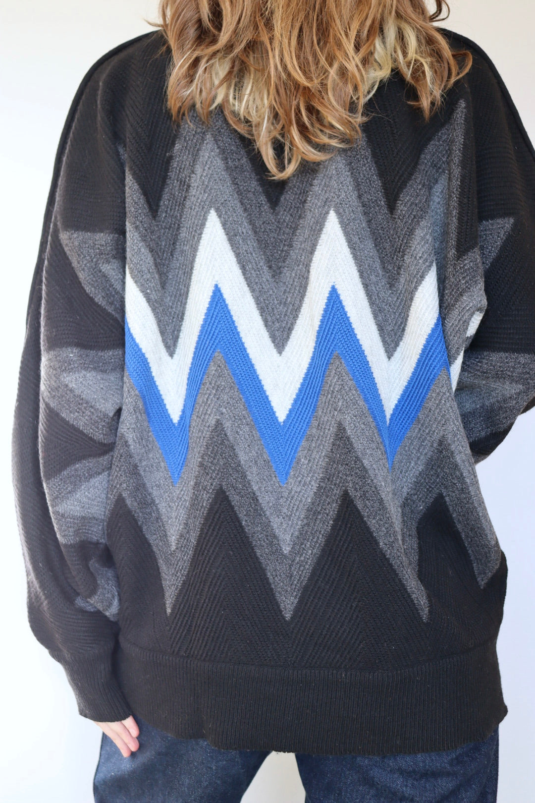 The Zig Zag - vintage Carlo Colucci sweater - S up to XXL