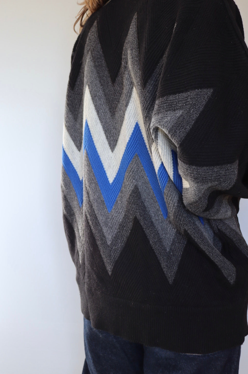 The Zig Zag - vintage Carlo Colucci sweater - S up to XXL