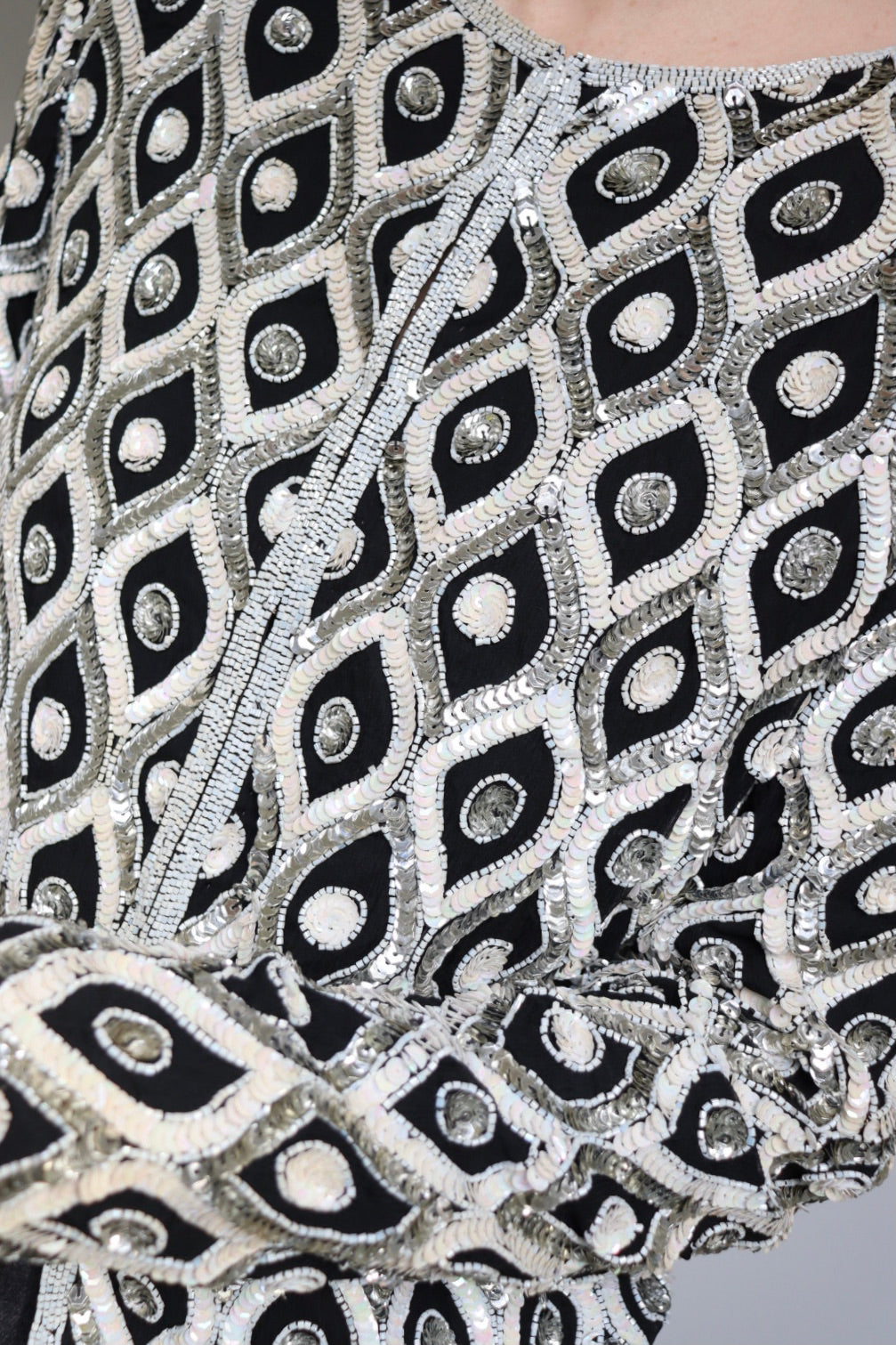 The Sparkle & Shine - vintage sequin cardigan / jacket - S up to M/L