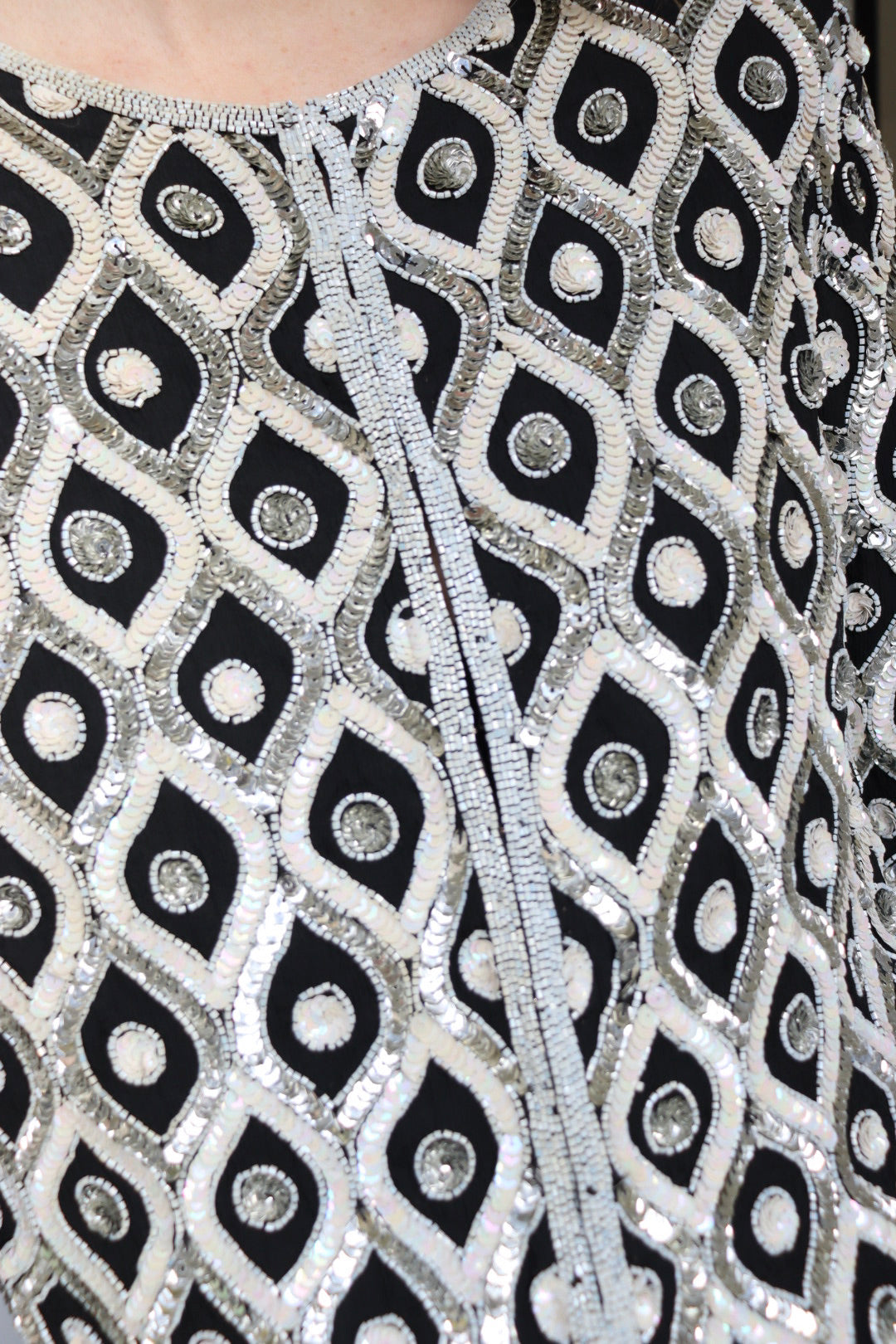 The Sparkle & Shine - vintage sequin cardigan / jacket - S up to M/L