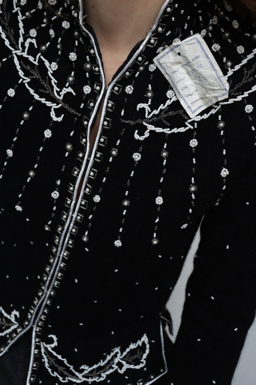 The Dainty Details - vintage beaded cardigan - S up to M